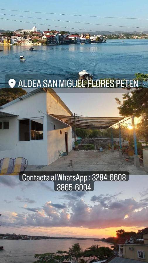 Casa Zoila Hospedaje Frente Al Lago Lakefront Lodging Apartment Flores Exterior photo